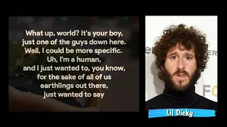 Lil dicky EARTH (Lyrics video)