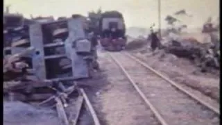 Garratt wreck on the Emu Bay Railway