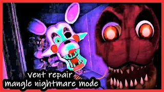 fnaf vr vent repair mangle nightmare mode  oculus quest games- five nights at freddys