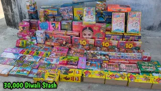 30,000 Diwali Stash || 30000 Diwali Stash Unboxing 2021 || Diwali Stash Testing || Firecracker Stash