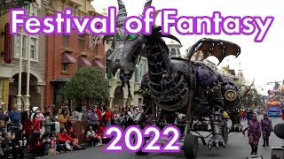 Festival of Fantasy Parade in 4k | Magic Kingdom Park - Walt Disney World - December 2022