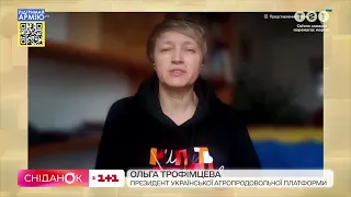 Ольга Трофімцева про прогнози експертів щодо харчового запасу в Україні