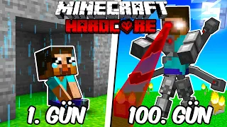 Hardcore Minecraft'ta ROBOT HEROBRINE Olarak 100 Gün Geçirmemin Hikayesi...