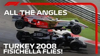 Fisichella Goes Flying! | All The Angles | 2008 Turkish Grand Prix