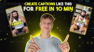 How To Add Alex Hormozi Captions To Reels & TikToks For FREE (Full Tutorial)