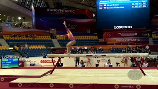 OLIVEIRA Lorrane (BRA) - 2018 Artistic Worlds, Doha (QAT) - Qualifications Balance Beam