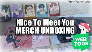 [WEBTOON] Nice To Meet You - merch unboxing!! 🍄Wishroomness🍄