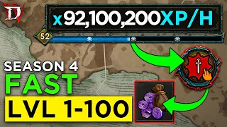 Season 4 Expert Level Guide LvL 1-100! - Diablo 4 Tips