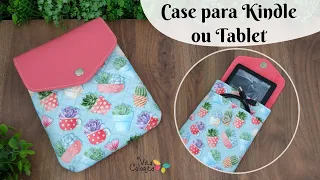 Passo a passo | Porta Kindle ou Tablet - molde gratuito em 2 tamanhos