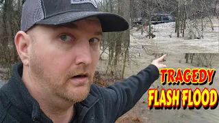 FLASH FLOOD TRAGEDY couple builds, tiny house, homesteading, off-grid, cabin build Flash flood.