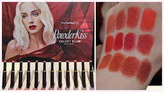 NEW M.A.C || جديد ماك - Powder Kiss Velvet Blur Slim Stick Swatches