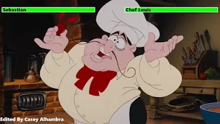 Sebastian vs. Chef Louis with healthbars