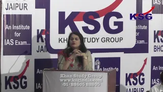 Importance of Current Affairs, Tina Dabi, IAS, Jaipur, KSG India