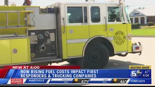 How rising fuel costs impact first responders and trucking companies