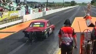 Drag racing CBR first 6 second pass 13/11/2011 Meremere NZ