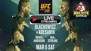 Adesanya vs Blachowicz UFC 259 Live MMA WITH FRIENDS