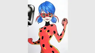 Drawing Miraculous Ladybug #shorts #artsyfam #trending #viral #anime #miraculous #miraculousladybug