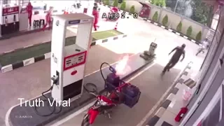 Don't Use Mobile in Petrol Station "Blast"