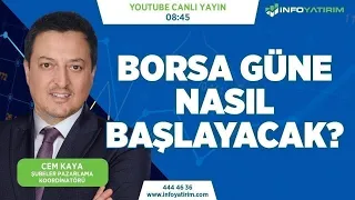 #CANLI BORSA GÜNE NASIL BAŞLAYACAK? Cem Kaya Yorumluyor | İnfo Yatırım