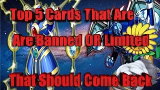 Top 5 Banned or Limited Cards That Should Return