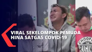 Usai Viral Video Hina Satgas Covid-19, Tiga Pemuda Ini Menangis dan Meminta Maaf di Kantor Polisi