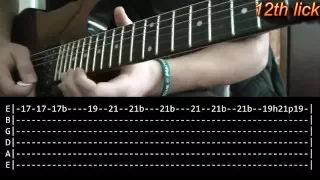 Comfortably Numb Guitar Solo Lesson 2/2 - Pink Floyd (with tabs)
