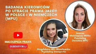 Badania kierowców po utracie prawa jazdy w Polsce i w Niemczech I MPU w Niemczech