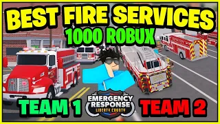 Whoever Creates The BEST FIRE SERVICE Wins 500 ROBUX! (Liberty County)