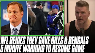 NFL Denies They Gave Bills & Bengals 5 Minutes To Resume Game After Hamlin Was Taken To Hospital