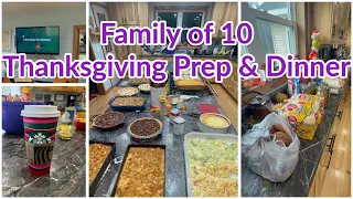 FAMilY OF 10 THANKSGiVING MEAL PREP & The recipes for our entire meal 😋😉