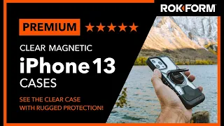 ROKFORM - iPhone 13 Series Crystal Case | Magnetic Sport Ring Stand & Grip | MagSafe Compatible