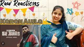 Reaction on 52 Bars (Official Video) Karan Aujla | Ikky | Four You EP First Song | by Raw Reactions