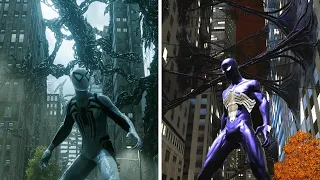 Symbiote city comparison - Spider-Man: Web of Shadows vs Marvel's Spider-Man 2