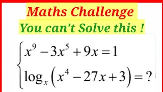 A mind-blowing Logarithm Math Question/Olympiad math Preparation #mathsolympiad