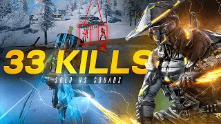 INTENSE SOLO VS SQUADS w/ NEW LEGENDARY Hidora Kai | 33 KILLS