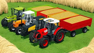 CASE vs CLAAS vs FIAT vs VALTRA TRACTORS BATTLE - Farming Simulator 22