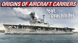 How Aircraft Went To Sea - From Biplane Barges to Aircraft Carriers (feat. Drachinifel)