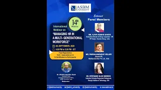 14th International Webinar on  Managing HR IN A MULTI GENERATIONAL WORKFORCE   2020 09 04 at 03 30 G