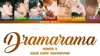 MONSTA X (몬스타엑스) - DRAMARAMA LYRICS  (COLOR CODED/HAN/ROM/ENG)