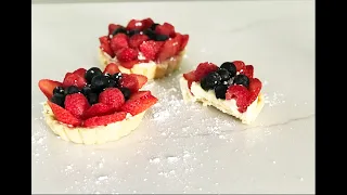 Desserts: Delicious Mini Tart Recipes | Fruit Tart Recipe | INDIRA LOURENCO.