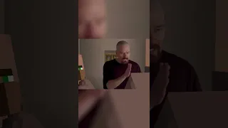 Walter White talks to a Minecraft villager