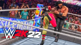WWE 2K22 PC Roman Reigns vs Bobby Lashley Gameplay | Hamza Iftikhar