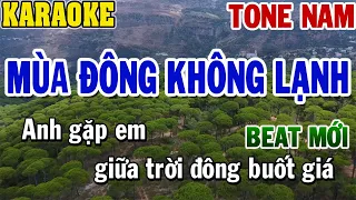 Karaoke Mùa Đông Không Lạnh Tone Nam | Karaoke Beat | 84