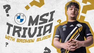 MSI TRIVIA WITH BROKENBLADE | Presented by BMW