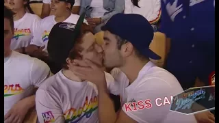 The Dodgers featured 7 gay couples on Kiss Cam for Pride Night