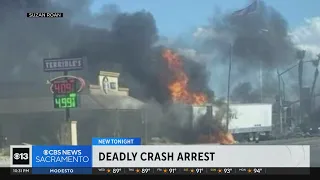 Semi involved in fiery crash caught on video in Arizona; Manteca man was behind the wheel