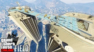 GTA V Field Online: PORRADAS E PIPOCO ENTRE DOIS PRÉDIOS