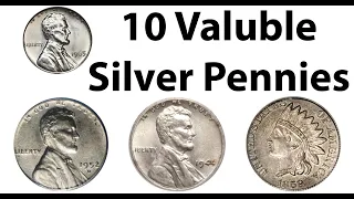 SILVER PENNIES! Here's 10 Valuable Silver Pennies Worth Money