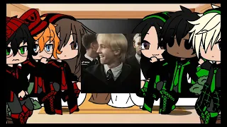 Golden trio and silver trio react to each other || part 2/? || ships, Drarry, Pansmione and blairon