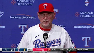 Bruce Bochy Postgame: Rays 3, Rangers 5